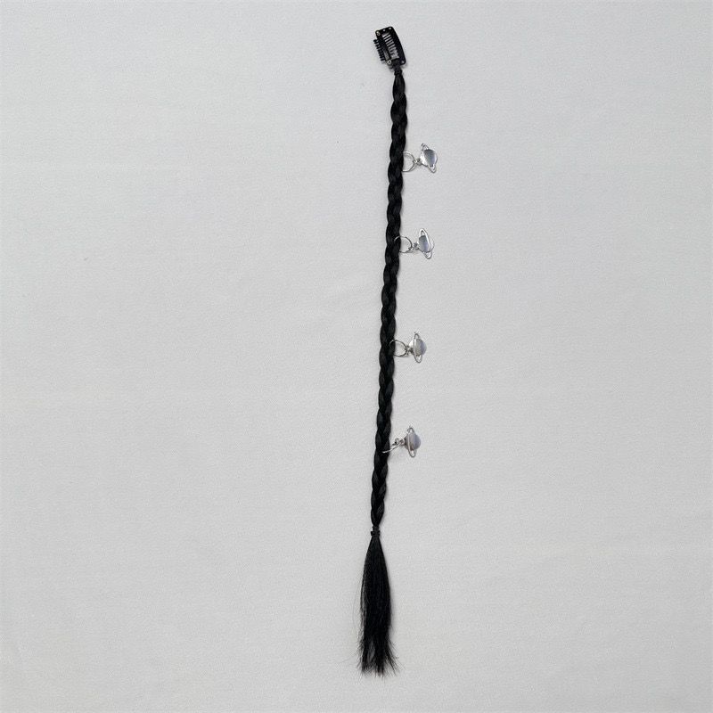 Wigs for women simulation braided ring buckle boxing braid European and American fashion fishbone dirty braid hair extensions