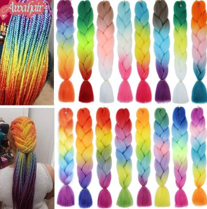 OBAASIMA Braiding Hair Extension Custom Colours Yaki Pelo Sintetico Venta Cabello Yaky Soft 100 Jumbo Kanekalons Al Por Mayor