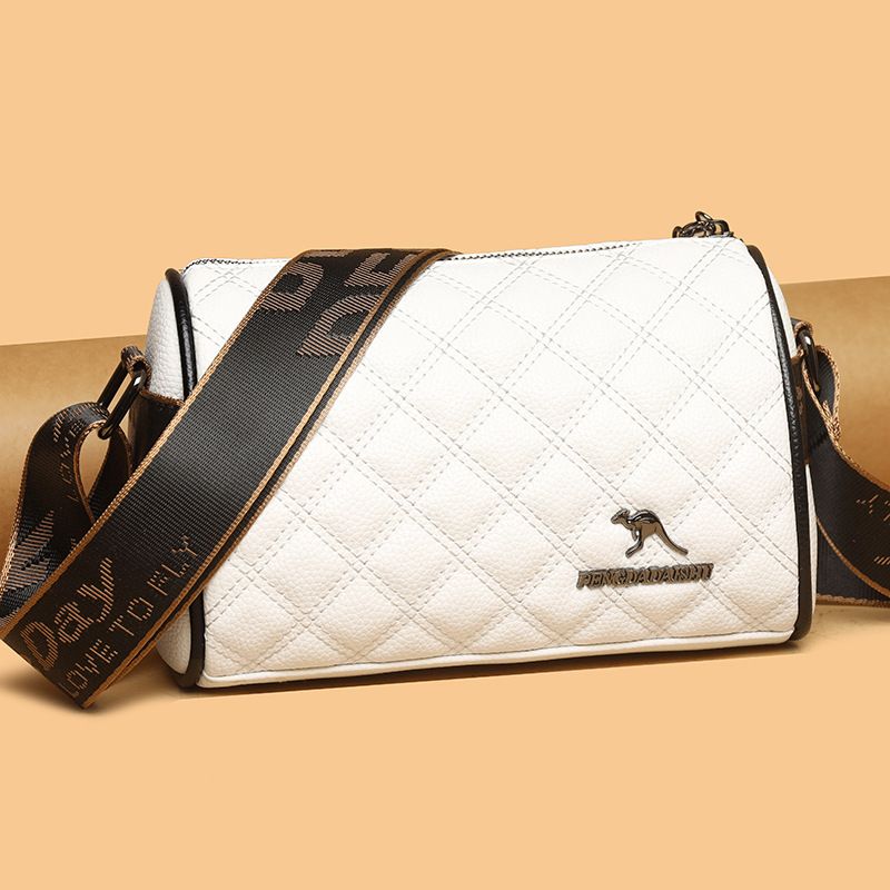 Women Quilted Small Handbag, Unique Fashion Shoulder Crossbody Purse, Elegant Daily Commute Mini Bag for Ladies
