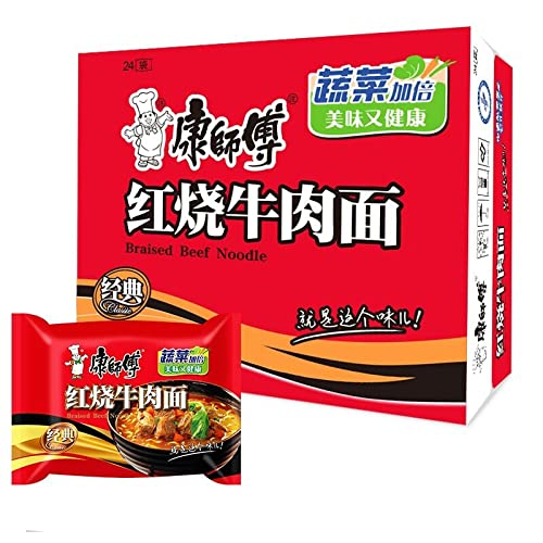 Master Kong Instant Noodles Braised Noodles 24 Bags 