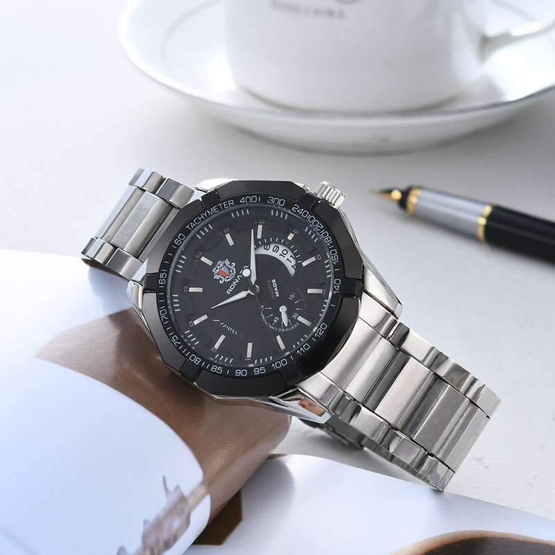 GD1043-1017 Quartz Movement New Design Stainless Steel Luxury Mechanical Watch Gold Time Watches For Men