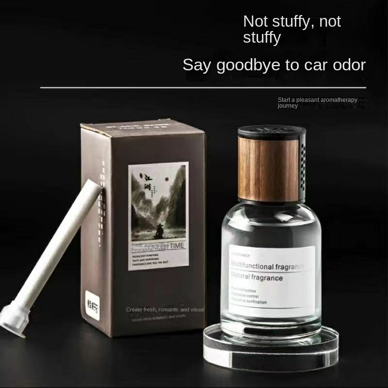 Time aromatherapy car perfume luxury car interior decoration car dedicated men's car fragrance lasting fragrance.