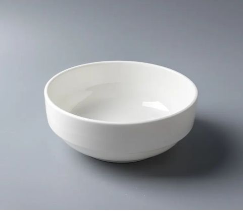 Small White Ceramic Round Bowl Factory Price Small Size Porcelain Bowl Dinnerware Bulk Ceramic Bowls T-30