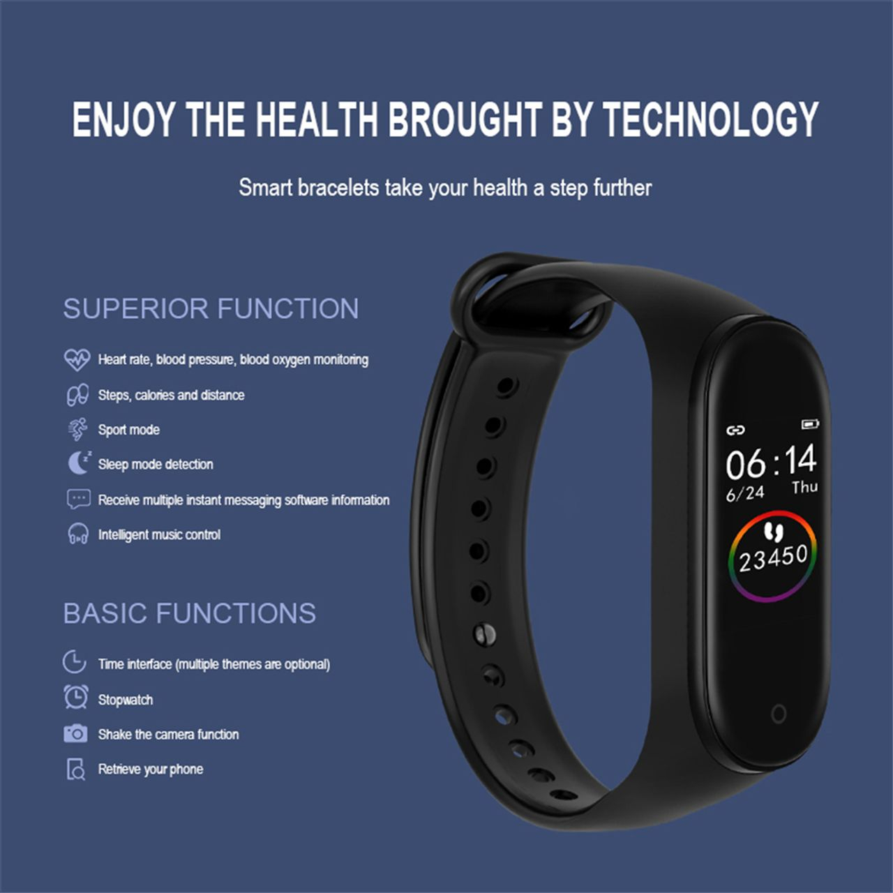 mart Band Sport Smartwatch Blood Pressure Heart Rate Monitor Fitness Bracelet Smart Watches For Smart Phones
