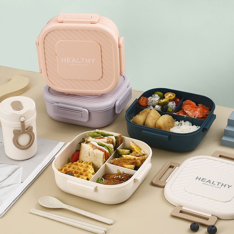 Bento Box,Bento Box for Kids,Lunch Box Kids,Ideal Leakproof Lunch Box,Lunch Containers No BPAs and Chemical Dyes,M/W,D/W & Fridge Safe(1300ml Blue)