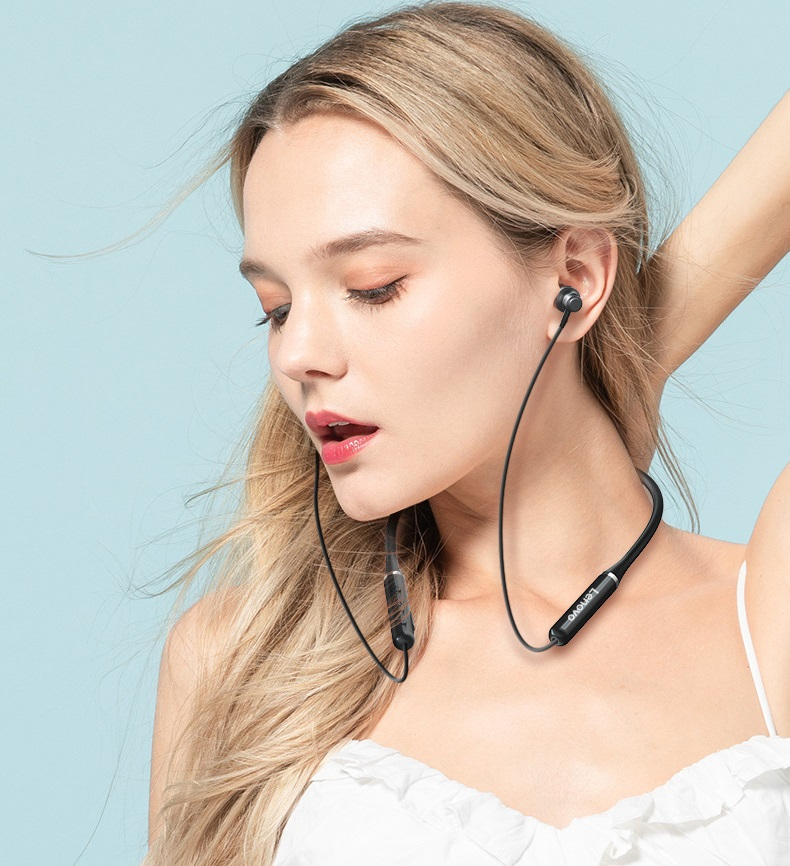 Lenovo XE05 high-quality wireless sports Bluetooth headset men's neck hanging neck in-ear ultra-long battery life