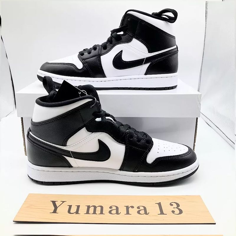 Jordan Air Jordan 1 High "Black White" Retro Trendy High Top Retro Space Style