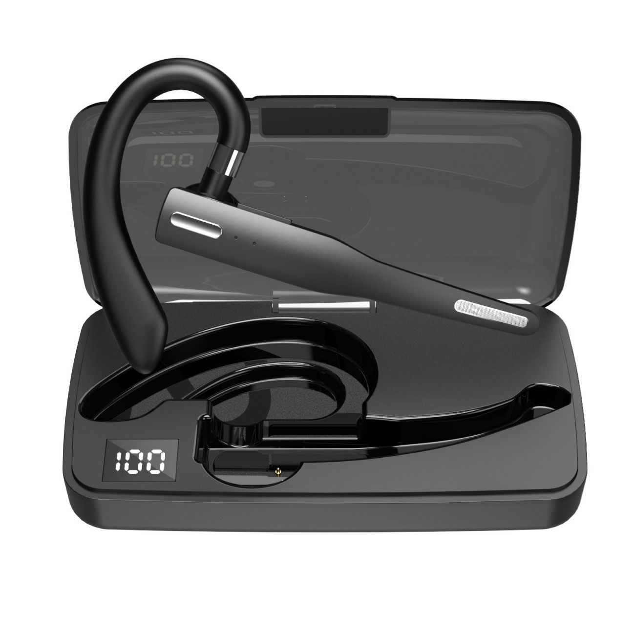 New YYK525 Ear Hook Wireless Bluetooth Headset Single Ear Digital Display AI Translation Business Call Noise Reduction