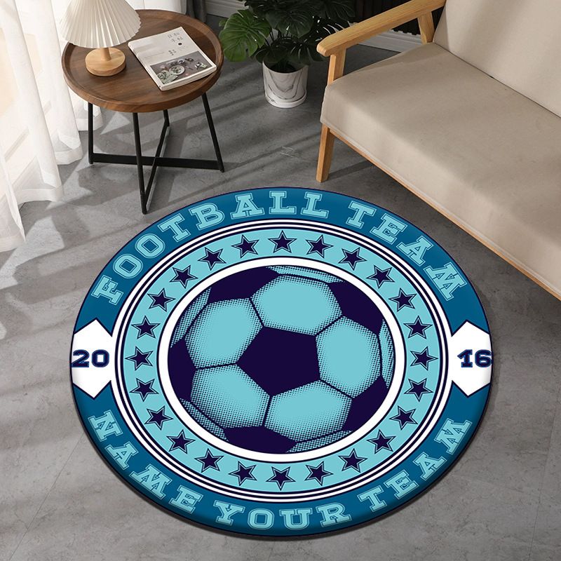 Football 3D visual carpet, floor mat, sofa blanket, bedside blanket ,mat free shipping