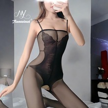 Sexy lingerie, stockings, jumpsuit, hand torn, seductive, transparent, teasing, sexy suit, passionate perspective uniform, sexy woman46