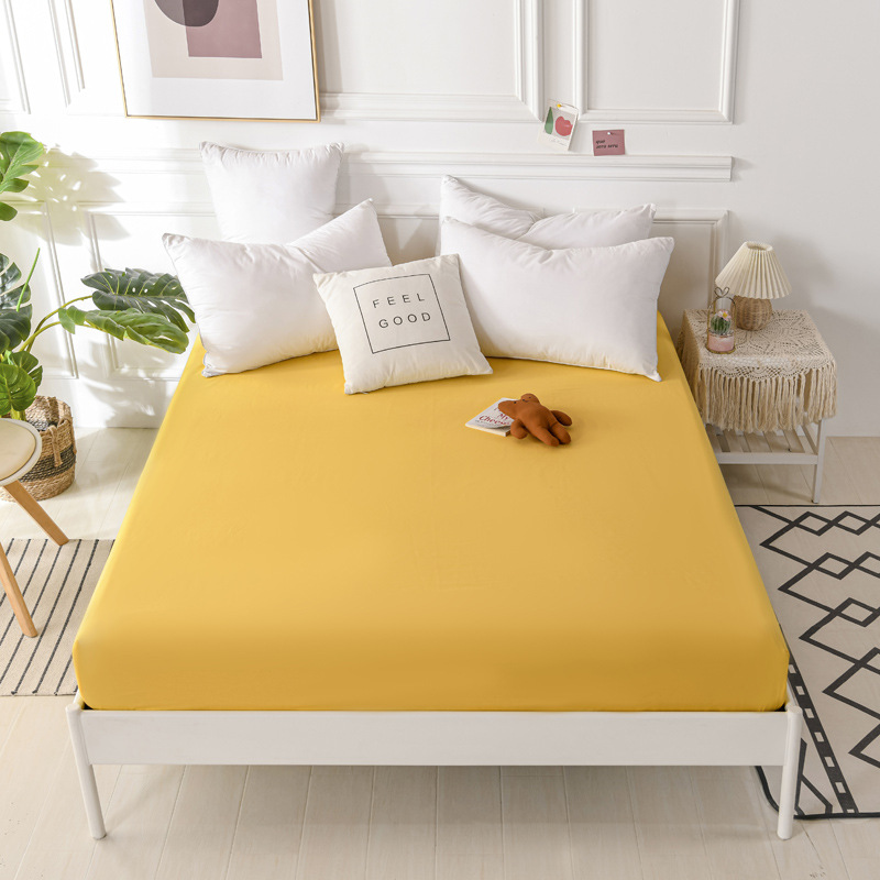 JM006 Mattress Protector Waterproof Mattress Cover Twin Size Bed Protector Washable Soft Terry Cotton Surface for Kids Pets Adults 25cm Fitted Sheet Deep Pocket