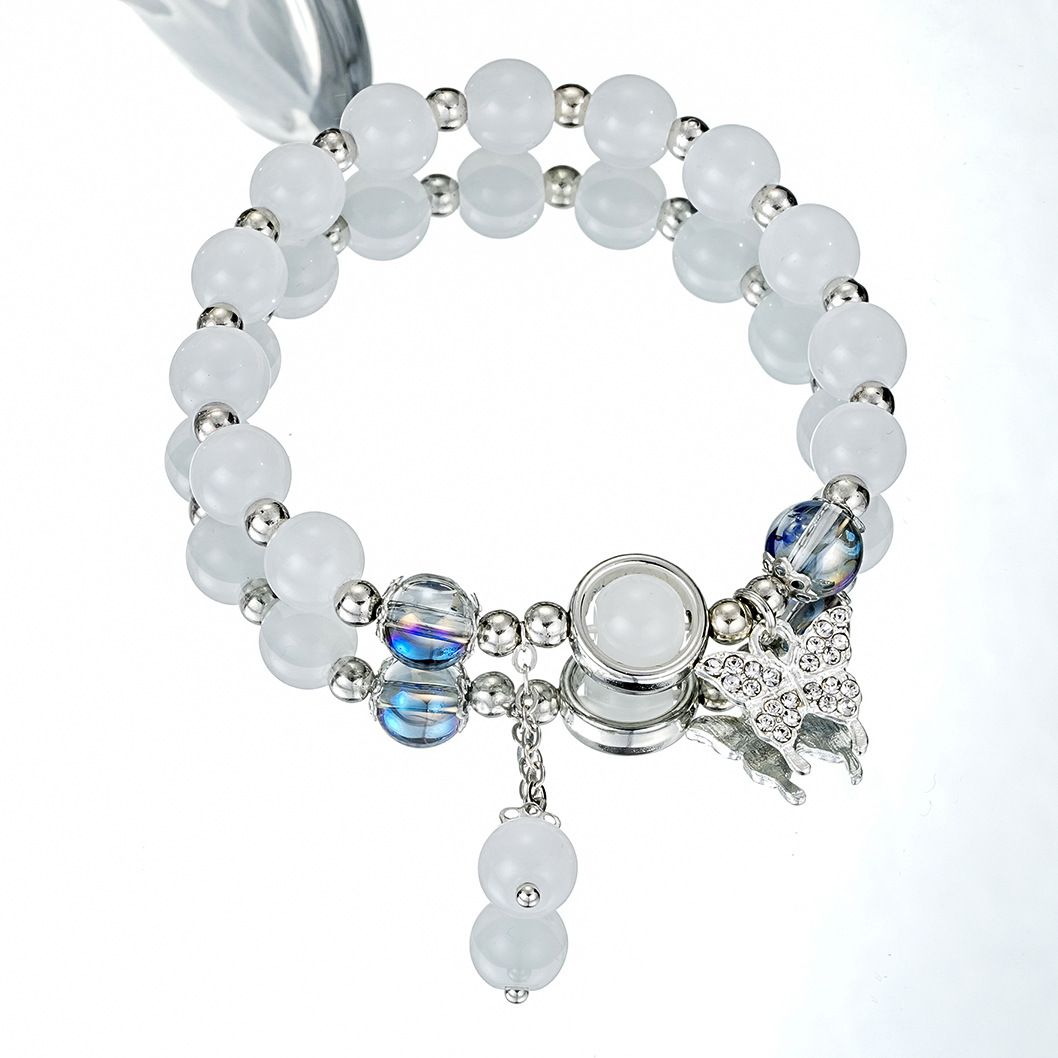 5897701 Fashion Beads Crystal Blutterfly Pendant Bracelet for Women Girls Korean Y2K Kpop Bracelets New Trend Jewelry Gift Accessories