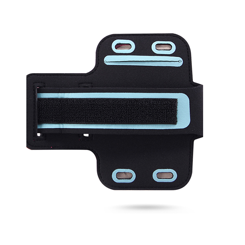 Water Resistant Large Cell Phone Armband Pouch Case with Adjustable Elastic Band & Key Slot for 6.35'' Phone
