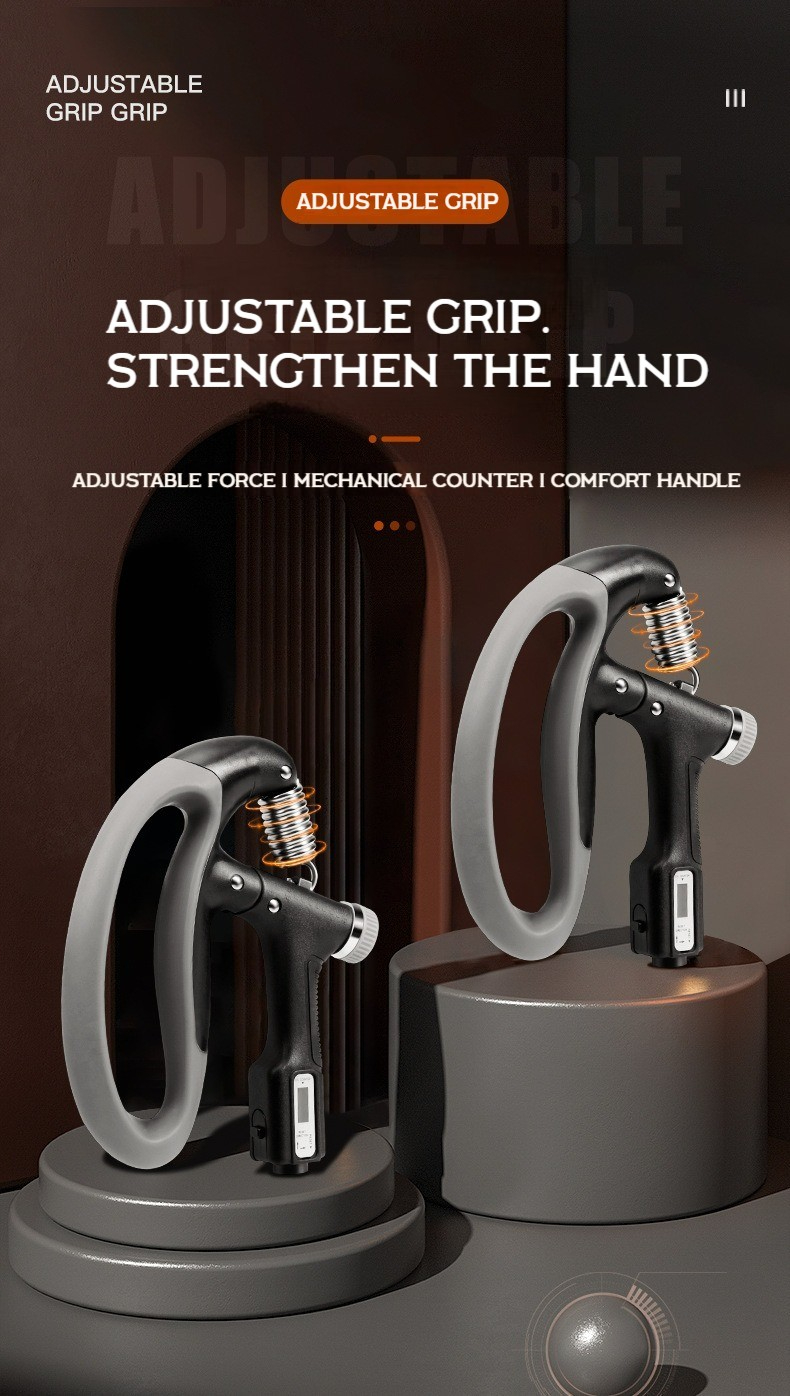 QC056 10-100Kg Adjustable Heavy Gripper Fitness Hand Exerciser Grip Wrist Training Increase Strength Spring Finger Pinch Expander Tool