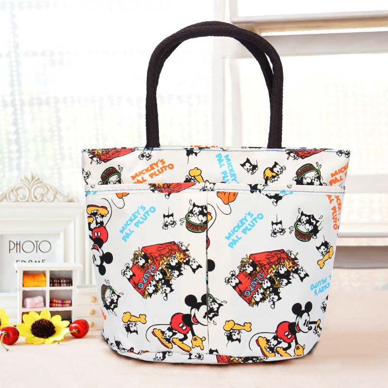 Cartoon Lunch Box Tote Bag Food Fresh Thermal Insulated Lunch Bags Cooler For Boys Girls Kids School Picnic Bento Bag