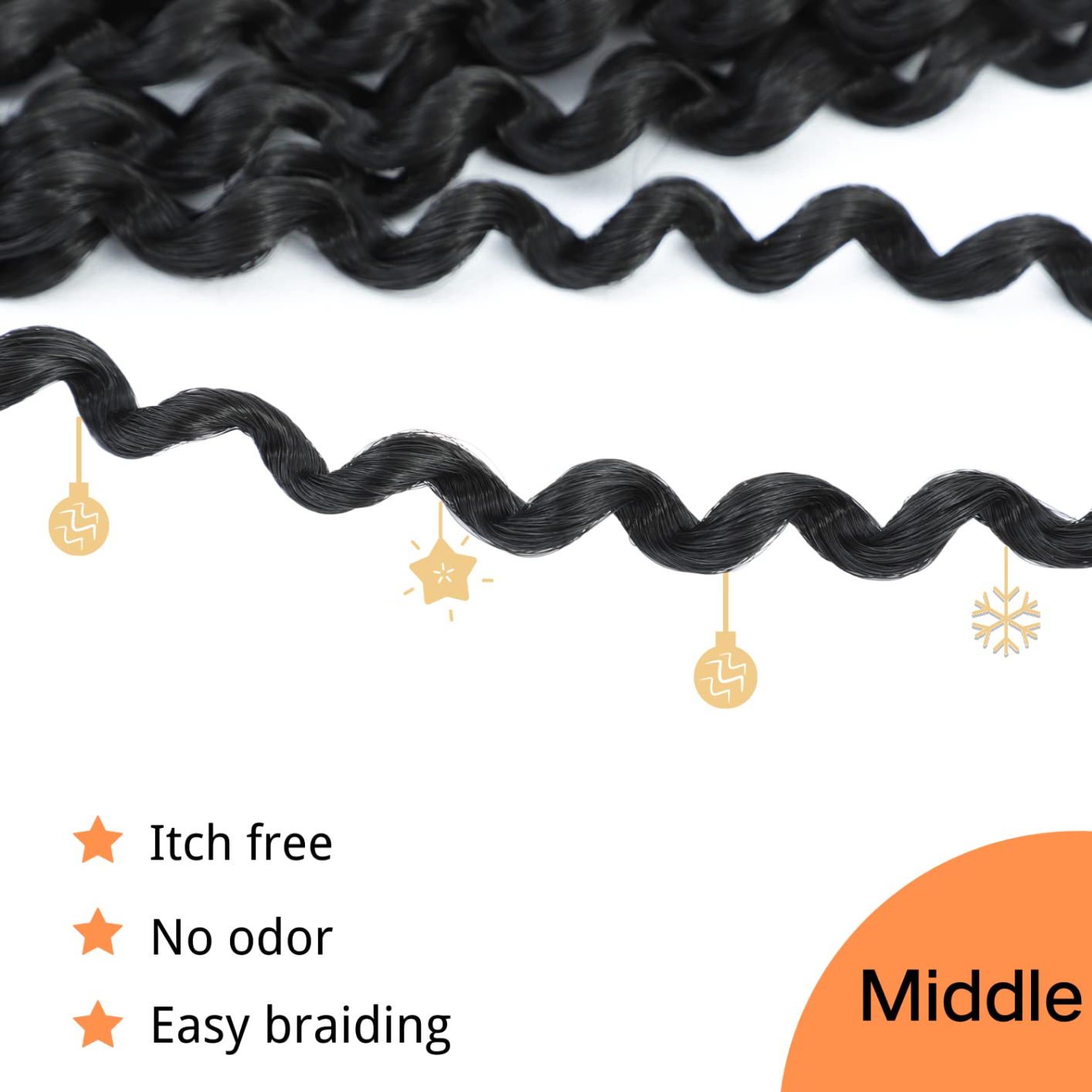 Short Passion Twist Hair 24 Inch Water Wave Crochet Hair for Black Women 1 Pack Bob Passion Twist Crochet Hair for Butterfly Locs Crochet Passion Twist Synthetic Curly Spring Twist Braiding Hair Extensions Ceajae 1B Natural Black 