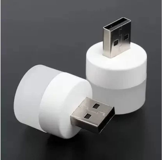Combo Portable USB LED Mini Light USB Mini BulbFOR ROOM LIGHTING PURPOSES. Led Light (White)