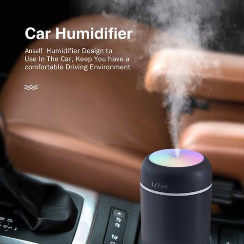 TiLECC 300mL USB Air Humidifier Colorful Light Quiet