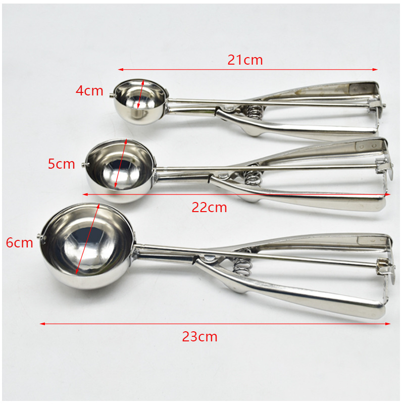 XG1241 Ice Cream Scoop with Trigger, 18/8 Stainless Steel Cookie Scoops for Baking
