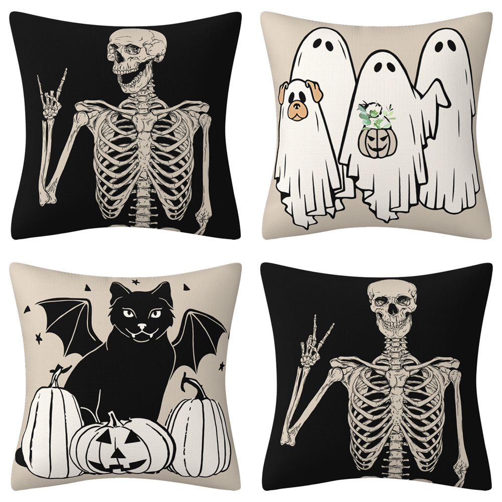 Outdoor halloween clearance pillow covers