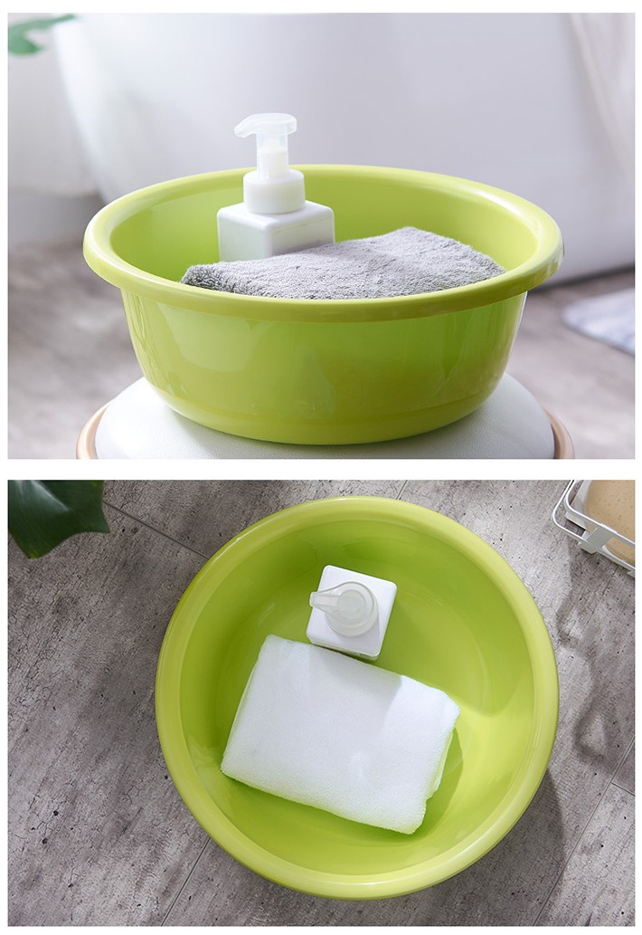 Tospino Home Multi-Purpose Lightweight Round Plastic Wash Basin 31*10cm