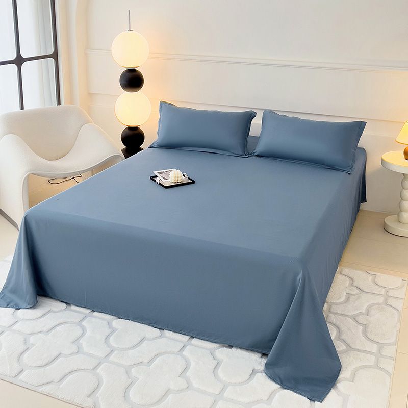 120*230cm ,150*230cm,180*230cm,220*230cm,230*250cm,Bed Sheet pillowcase Aloe vera cotton, washed cotton, bed sheets, plain brushed wool CRRSHOP 48*74cm pillow case free shipping# 14