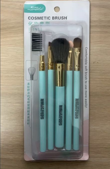 Travel Makeup Brush Set 5/6PCS Mini Makeup Kit Portable Complete Function Cosmetic Brushes with Storage Case for Travel