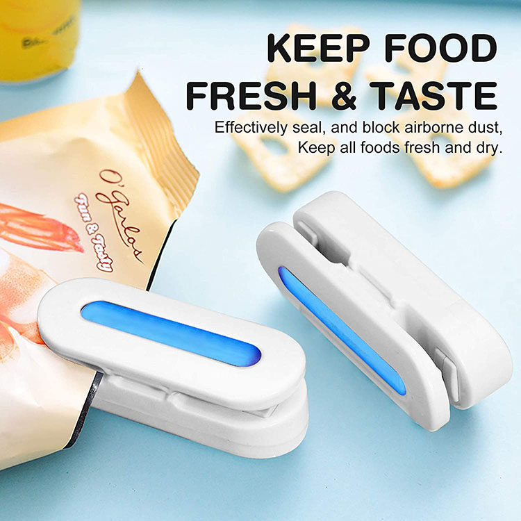Mini Bag Sealer, Handheld Heat Vacuum Sealer, Plastic Bag Sealer to Keep Food Fresh, Portable Sealer Machine with Cutter, Small Sealing Machine for Potato Chips, Plastic Snack Bags