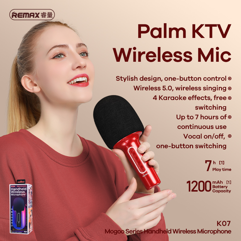 REMAX Mogoo Series Handheld Wireless Microphone K07