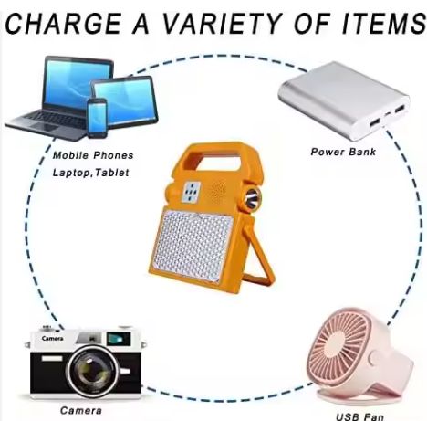 Multi-Functional Solar Portable Charging Emergency Light With Bluetooth Connection -100W IP65