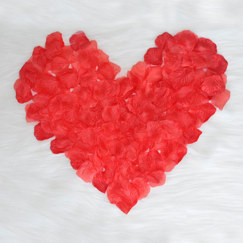 100 PCS Silk Flower Rose Petals for Wedding Decorations
