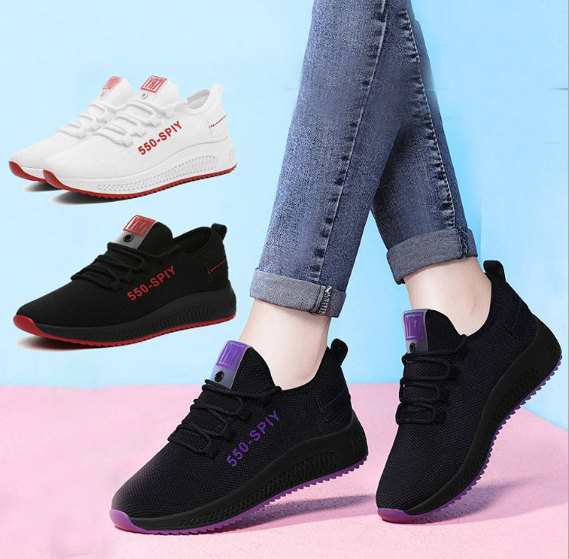 550 Women Sport Shoes Vulcanized Shoes Woman Outdoor Walking Sneakers Breathable Mesh Jogging Trainers