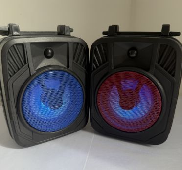 Portable Bluetooth Speaker, Rechargeable，Wireless Speaker with FM Radio,TF Card,USB Port,AUX Input and Flashing Light for Indoor and Outdoor