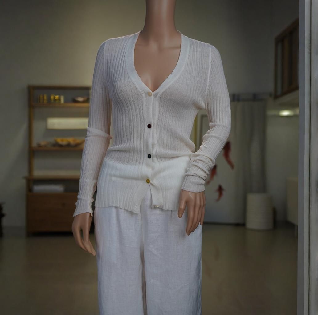 100% Wool knit Sweater Round Women's Sweater