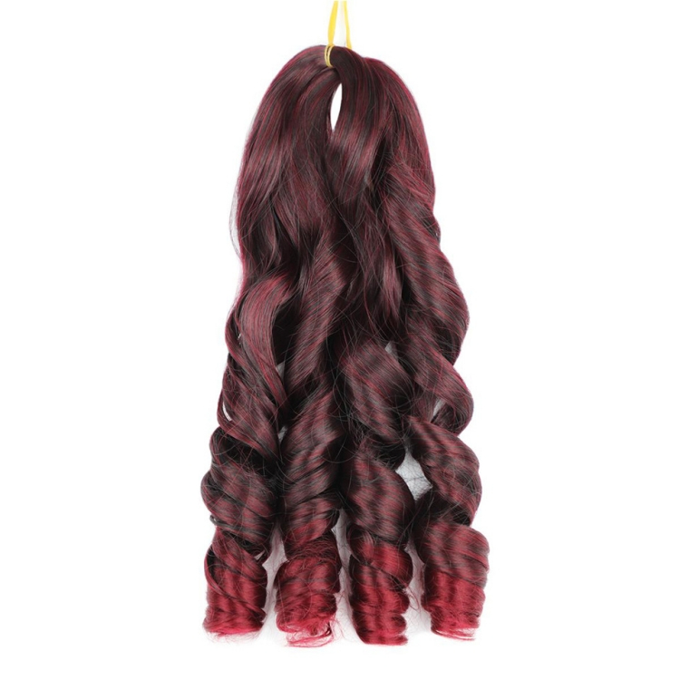 Wigs female beauty care hair dressing loose wave crochet hair braids big roll Big Waves Wig dreadlocks Big braid CRRSHOP women brown black grey wine red Chemical fiber hair 20inch 50cm long 1bbug#