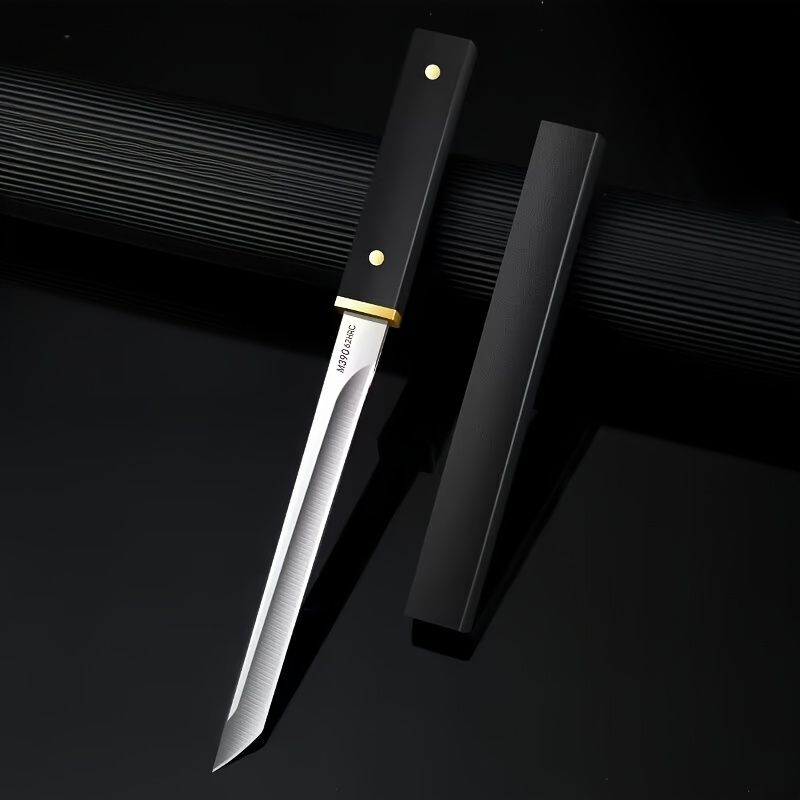 Mini Katana Knife, Fruit Knife, TantoFixed Blade Knife, Comfortable HandleJapanese Sword Letter Opener For DisplayCollection Gift, Outdoor Knife