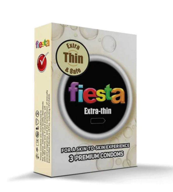 3 IN 1 FIESTA CONDOM EXTRA THIN  