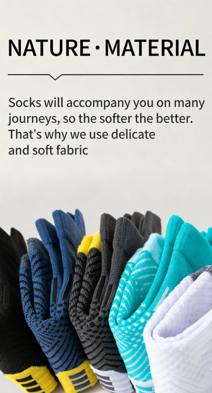 Men's Professional Sports Socks, Quick Dry Fitness Running Socks, Thickened Heel & Toe, Wear Resistant Non-Slip Low Cut Socks for All Seasons
