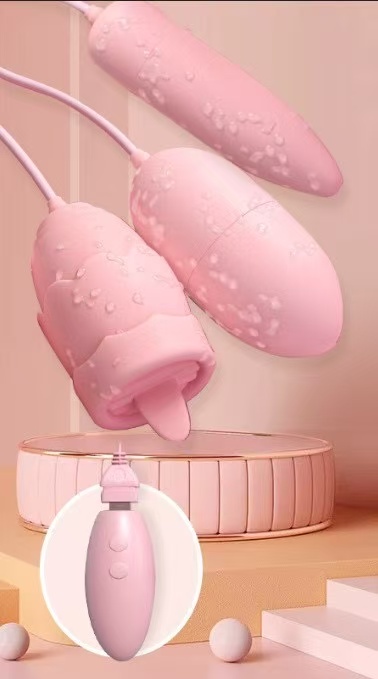 AUNONT Vibrator jumping egg double jumping egg female products massage waterproof silicone stick vibrator rechargeable vibration masturbation sex equipment