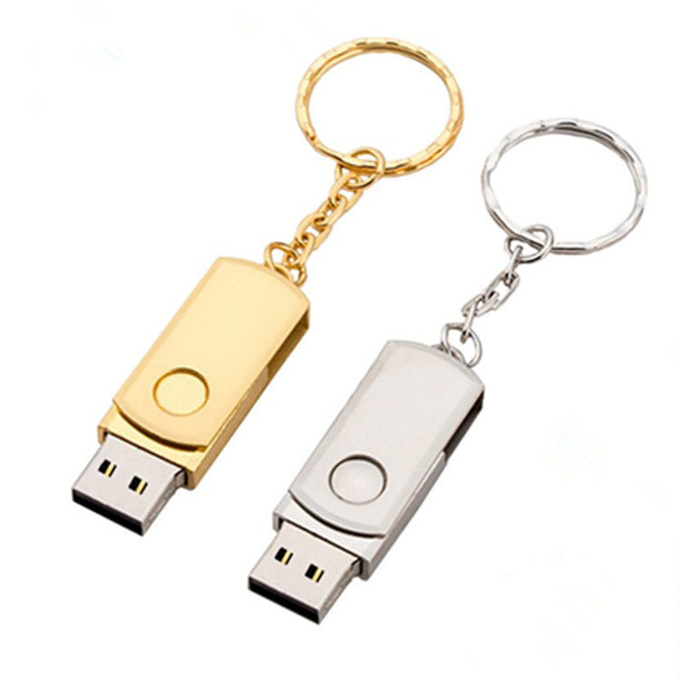 Portable metal USB flash drive, U Disk, 8GB flash drive, mini USB flash drive, USB memory stick, flash drive with keychain