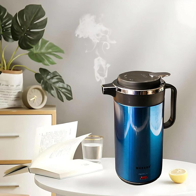 Multifunctional Electric Flask with Kettle - 2.0 Litres - Blue