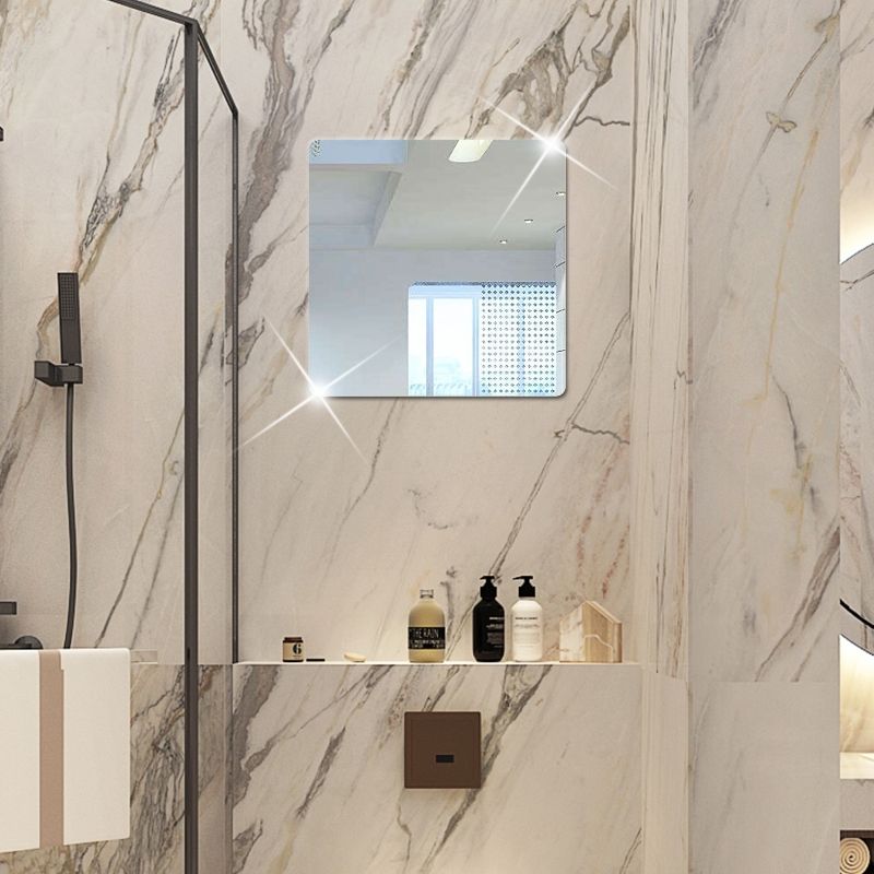 Unbreakable mirror 20*20cm,30*30cm Acrylic mirror wall stickers, self-adhesive full body mirrors, dressing mirror stickers CRRSHOP Wall stickable Soft mirror