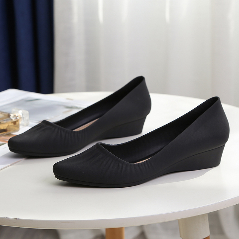 women's non-slip flat work shoes elegant girls single shoes simple design casual shoes
