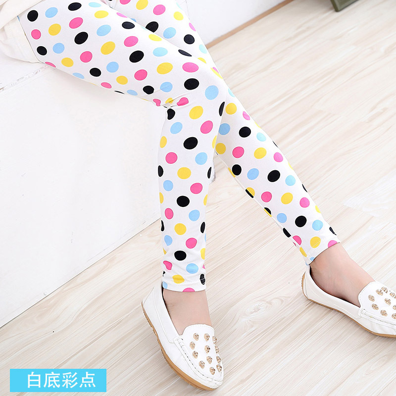 Girls Leggings Printing Flower Legging Infantil Para Menina Toddler Classic Leggings 2-14y Baby Girl Pencil Pants Kids Trousers
Colorful Polka Dot