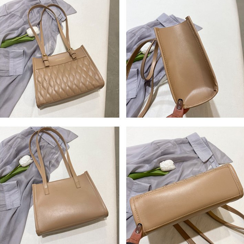 Women's Shoulder Bag New Rhombus Embroidery Women's Bag Cross Body Bag Fashion Tote Bag
