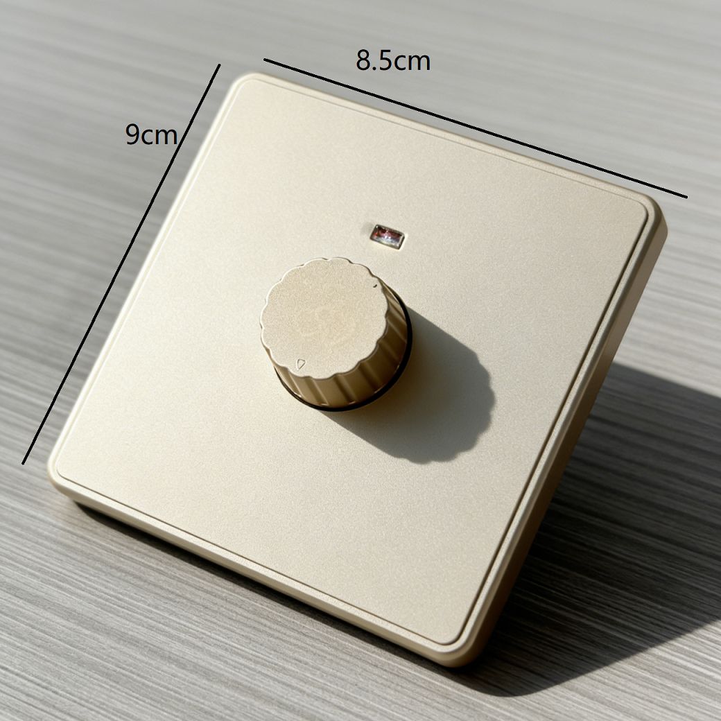 UK Standard Fan Speed Control Wall Switch 250V Modern Grey Grid Texture Fan Wall Switches and Sockets for Home