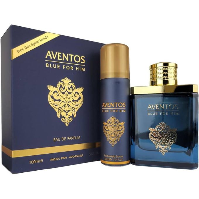 Fragrance World Aventos Blue Eau De Parfum+ Deodorant - 100ml