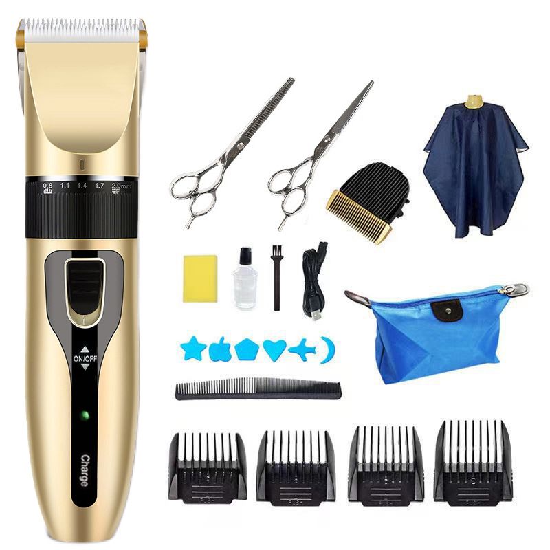 Electric Professional Hair Clipper Electric Clippers Adult and Child Hair Clippers Bald Haircut Rechargeable Hair Clipper