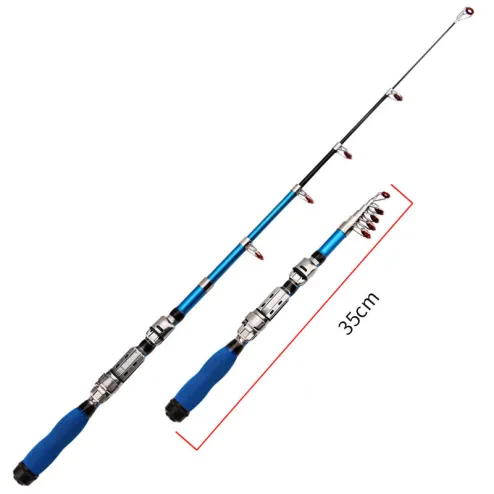 Telescopic Fishing Rod Fishing Pole Ultra Hard 1.8mm Sea Fishing Spinning  Rod Short Sections for Long Shot Portable Accessories