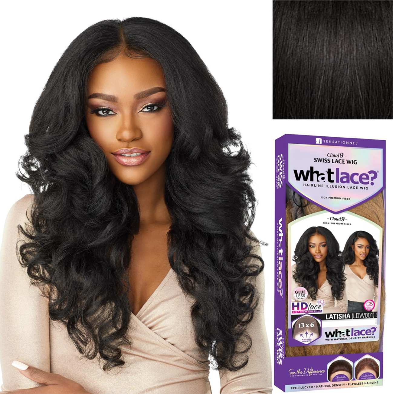 What lace 13x6 wigs - latisha lacefrontal hand tied glueless synthetic with natural density preplucked hairline
